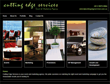 Tablet Screenshot of cuttingedgeservices.com.au